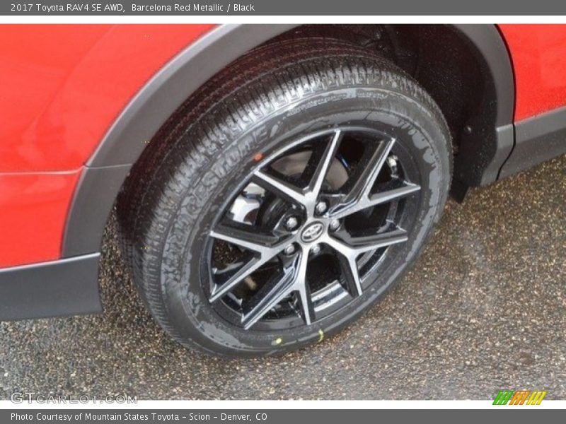 Barcelona Red Metallic / Black 2017 Toyota RAV4 SE AWD