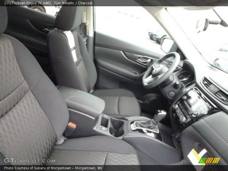 Gun Metallic / Charcoal 2017 Nissan Rogue SV AWD