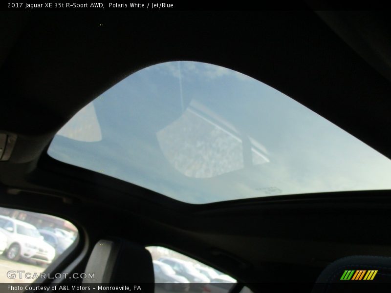 Polaris White / Jet/Blue 2017 Jaguar XE 35t R-Sport AWD
