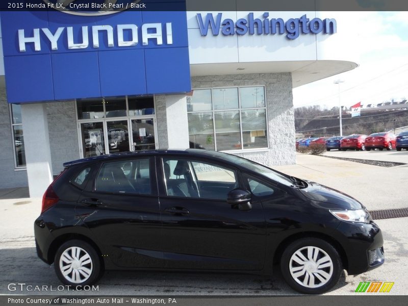Crystal Black Pearl / Black 2015 Honda Fit LX