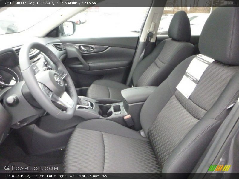 Gun Metallic / Charcoal 2017 Nissan Rogue SV AWD