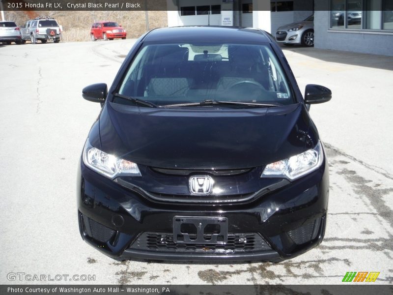 Crystal Black Pearl / Black 2015 Honda Fit LX