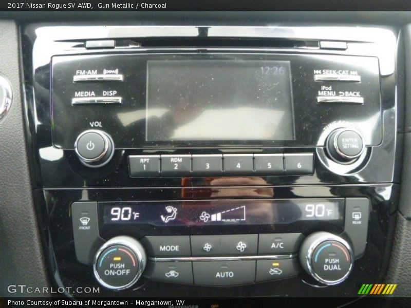 Gun Metallic / Charcoal 2017 Nissan Rogue SV AWD