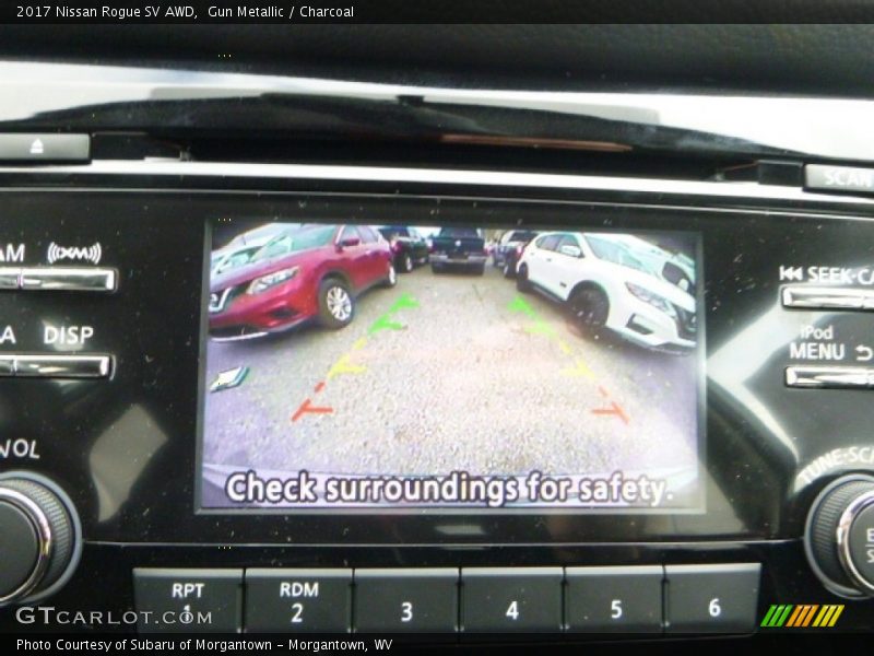 Gun Metallic / Charcoal 2017 Nissan Rogue SV AWD