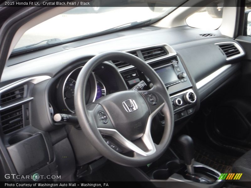 Crystal Black Pearl / Black 2015 Honda Fit LX
