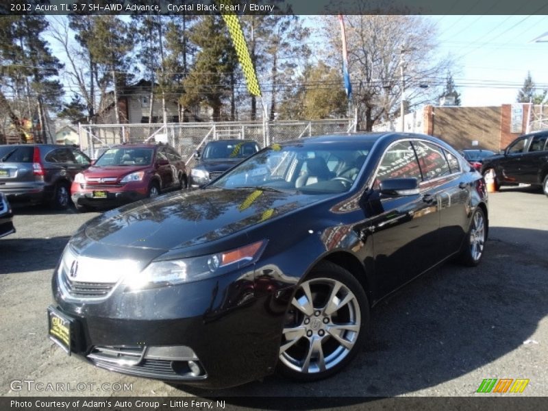 Crystal Black Pearl / Ebony 2012 Acura TL 3.7 SH-AWD Advance