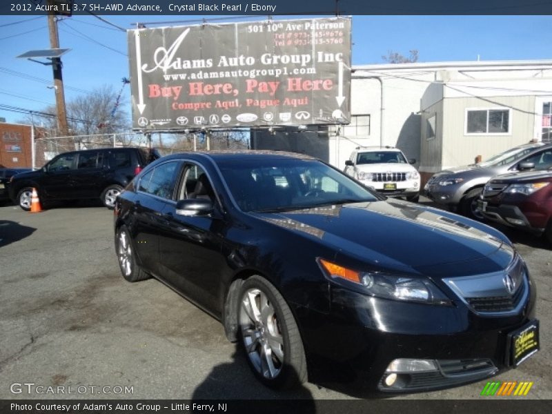 Crystal Black Pearl / Ebony 2012 Acura TL 3.7 SH-AWD Advance
