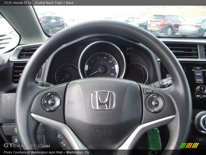Crystal Black Pearl / Black 2015 Honda Fit LX