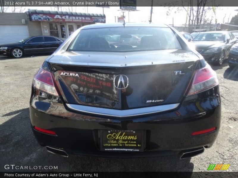 Crystal Black Pearl / Ebony 2012 Acura TL 3.7 SH-AWD Advance