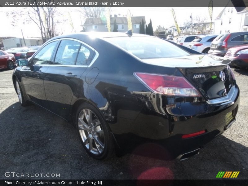 Crystal Black Pearl / Ebony 2012 Acura TL 3.7 SH-AWD Advance