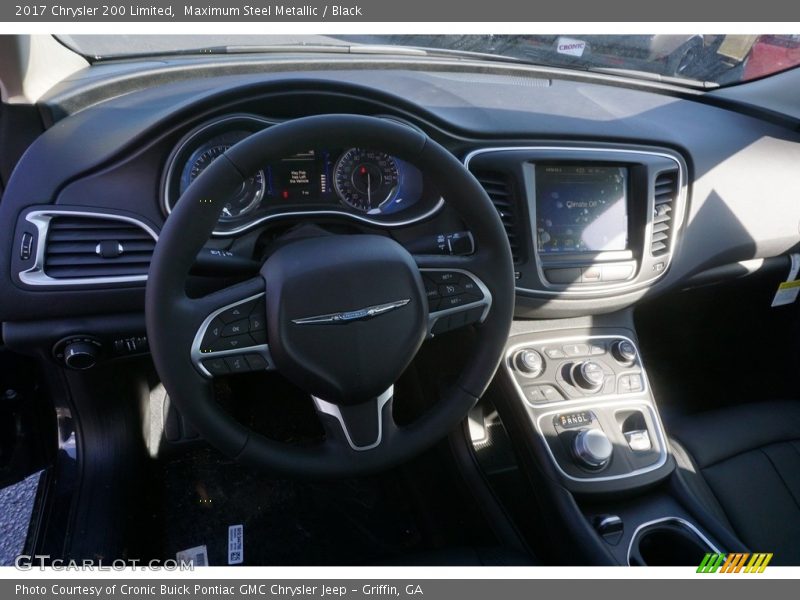 Maximum Steel Metallic / Black 2017 Chrysler 200 Limited