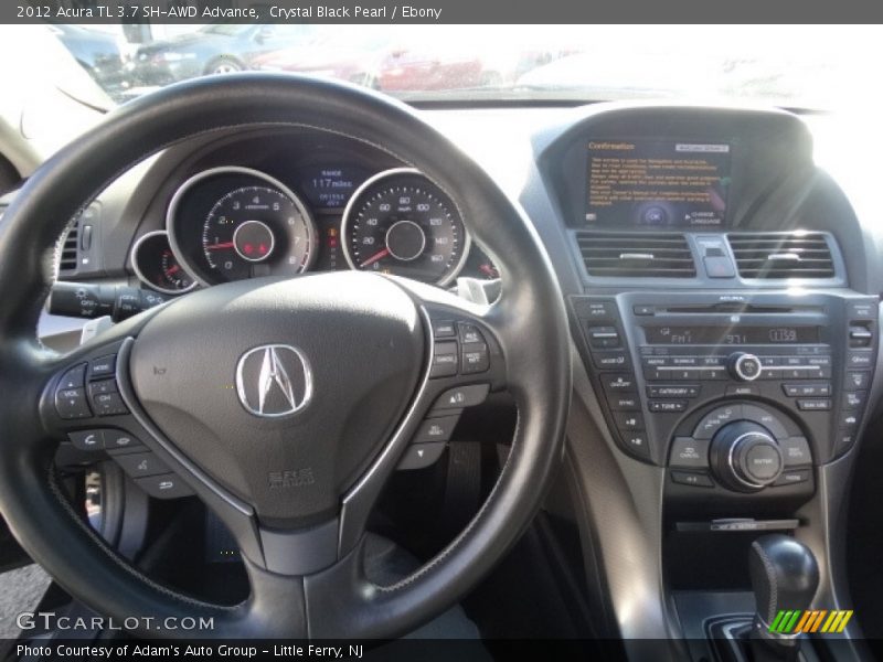Crystal Black Pearl / Ebony 2012 Acura TL 3.7 SH-AWD Advance