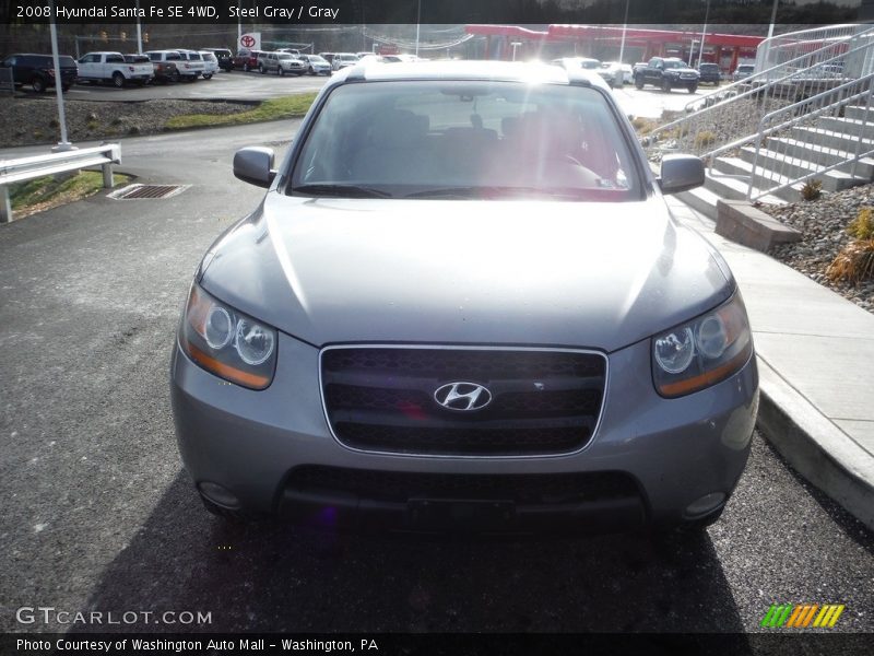 Steel Gray / Gray 2008 Hyundai Santa Fe SE 4WD