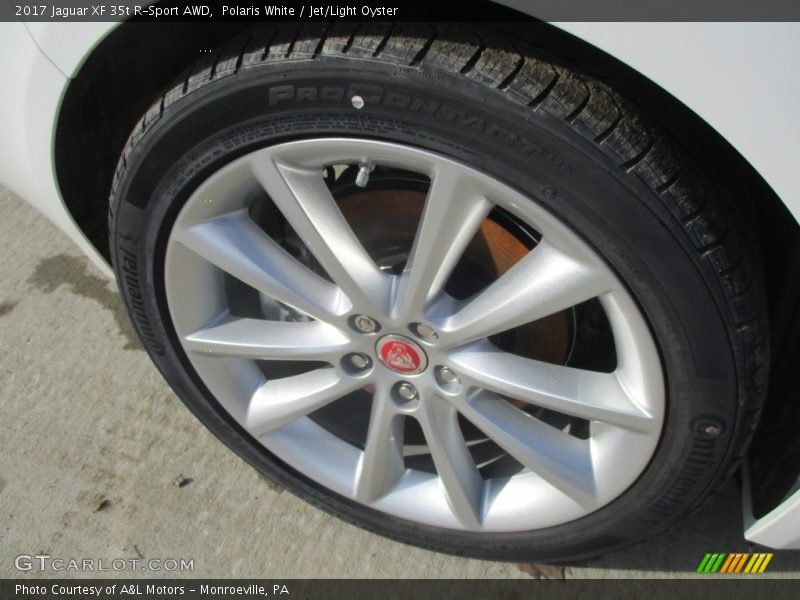 Polaris White / Jet/Light Oyster 2017 Jaguar XF 35t R-Sport AWD