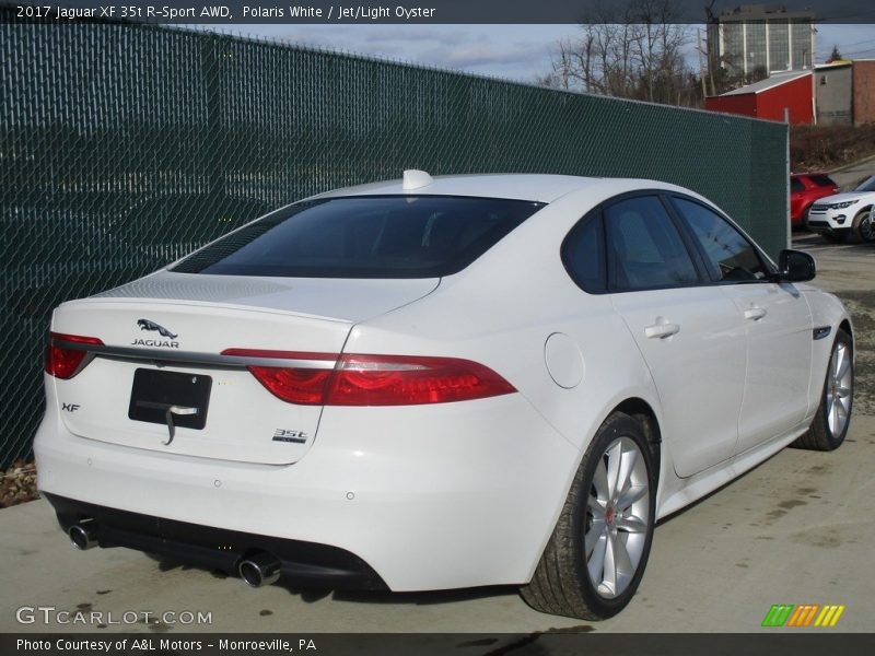 Polaris White / Jet/Light Oyster 2017 Jaguar XF 35t R-Sport AWD