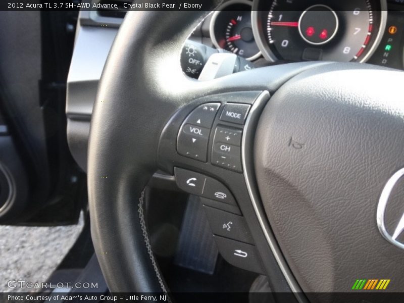 Crystal Black Pearl / Ebony 2012 Acura TL 3.7 SH-AWD Advance