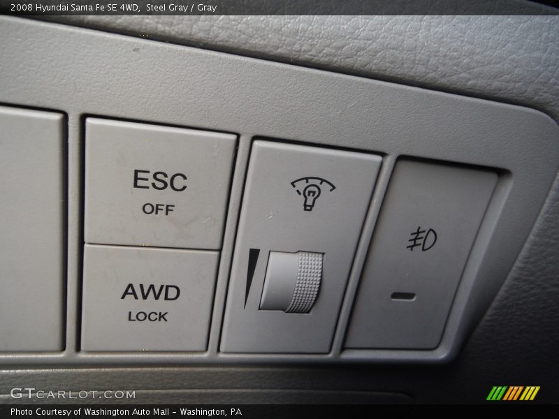 Steel Gray / Gray 2008 Hyundai Santa Fe SE 4WD