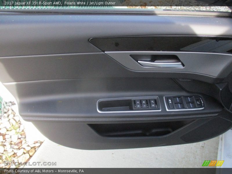 Polaris White / Jet/Light Oyster 2017 Jaguar XF 35t R-Sport AWD