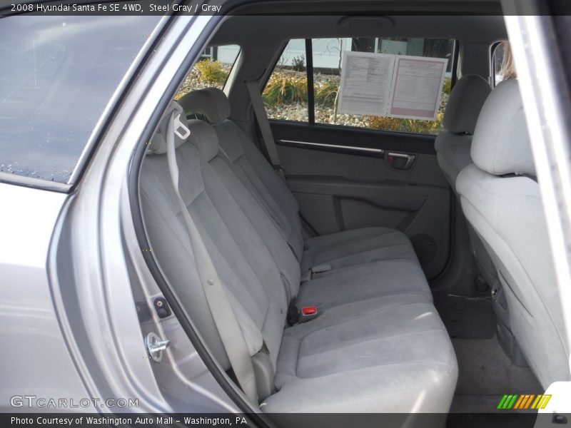 Steel Gray / Gray 2008 Hyundai Santa Fe SE 4WD