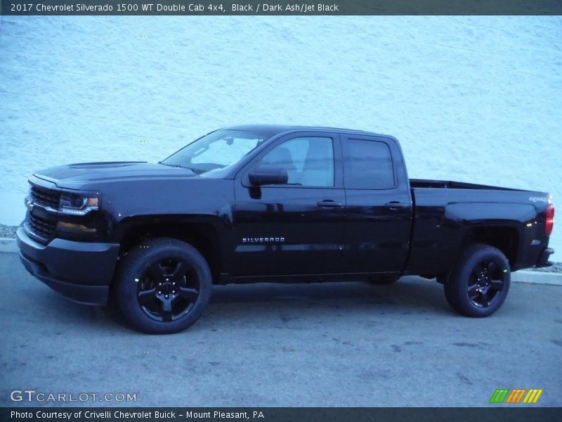 Black / Dark Ash/Jet Black 2017 Chevrolet Silverado 1500 WT Double Cab 4x4