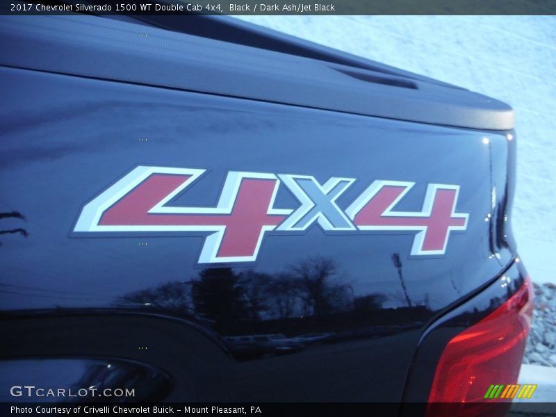 Black / Dark Ash/Jet Black 2017 Chevrolet Silverado 1500 WT Double Cab 4x4