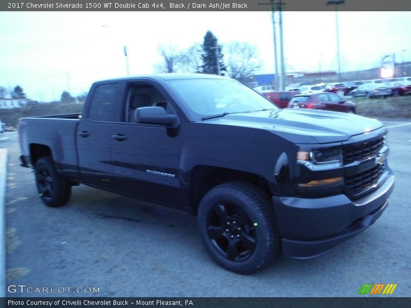 Black / Dark Ash/Jet Black 2017 Chevrolet Silverado 1500 WT Double Cab 4x4