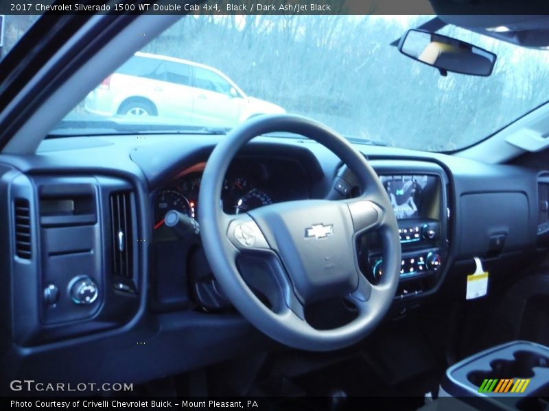 Black / Dark Ash/Jet Black 2017 Chevrolet Silverado 1500 WT Double Cab 4x4