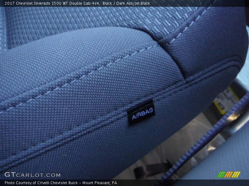 Black / Dark Ash/Jet Black 2017 Chevrolet Silverado 1500 WT Double Cab 4x4