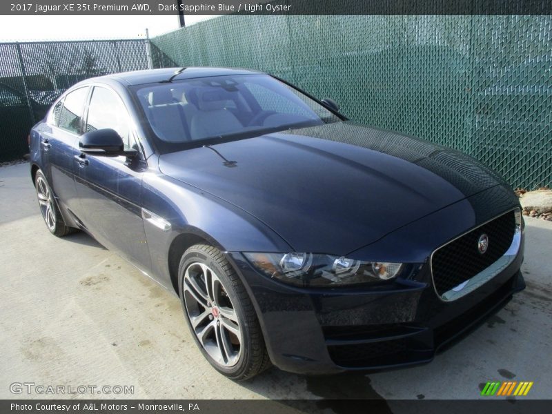 Dark Sapphire Blue / Light Oyster 2017 Jaguar XE 35t Premium AWD