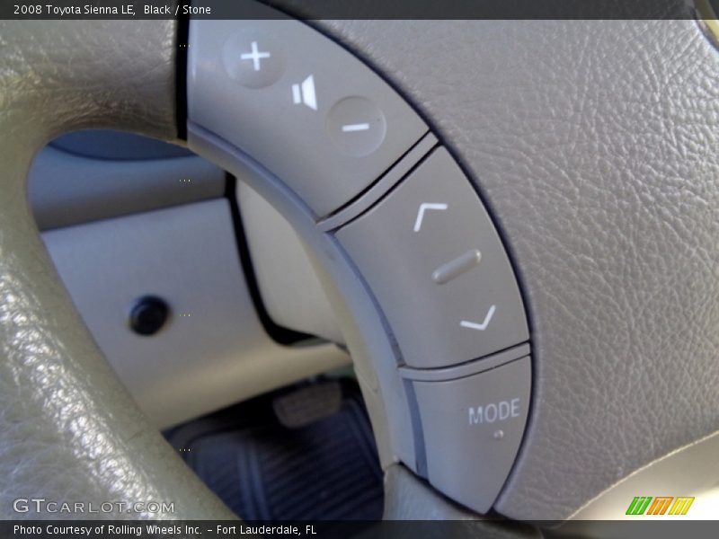 Black / Stone 2008 Toyota Sienna LE