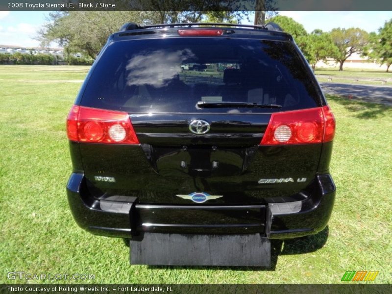 Black / Stone 2008 Toyota Sienna LE