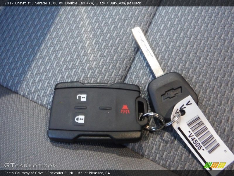 Black / Dark Ash/Jet Black 2017 Chevrolet Silverado 1500 WT Double Cab 4x4