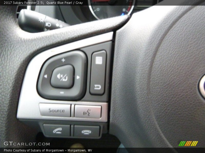 Quartz Blue Pearl / Gray 2017 Subaru Forester 2.5i