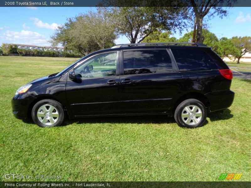 Black / Stone 2008 Toyota Sienna LE