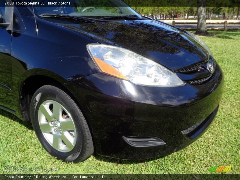 Black / Stone 2008 Toyota Sienna LE