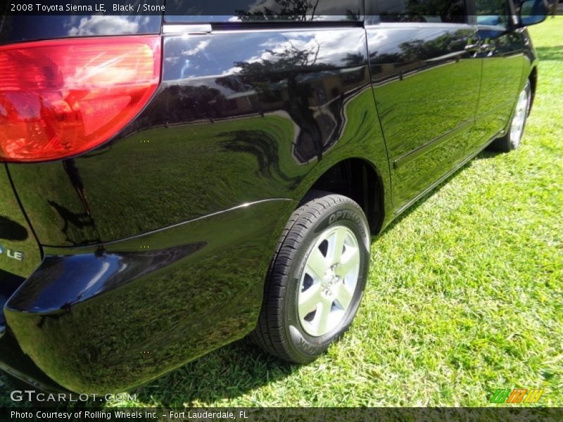 Black / Stone 2008 Toyota Sienna LE