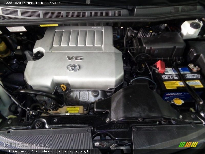 Black / Stone 2008 Toyota Sienna LE