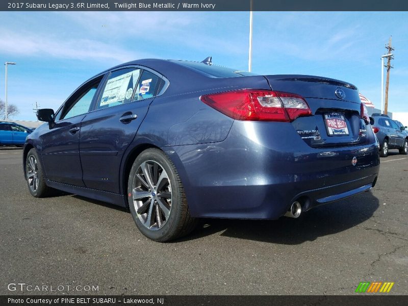 Twilight Blue Metallic / Warm Ivory 2017 Subaru Legacy 3.6R Limited