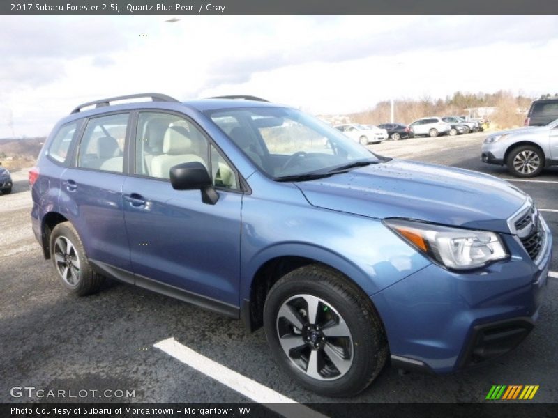 Quartz Blue Pearl / Gray 2017 Subaru Forester 2.5i