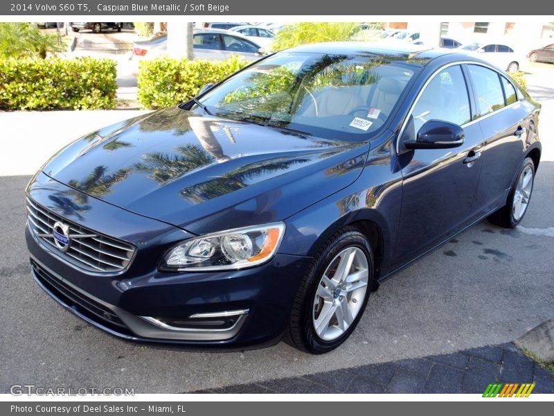 Caspian Blue Metallic / Soft Beige 2014 Volvo S60 T5