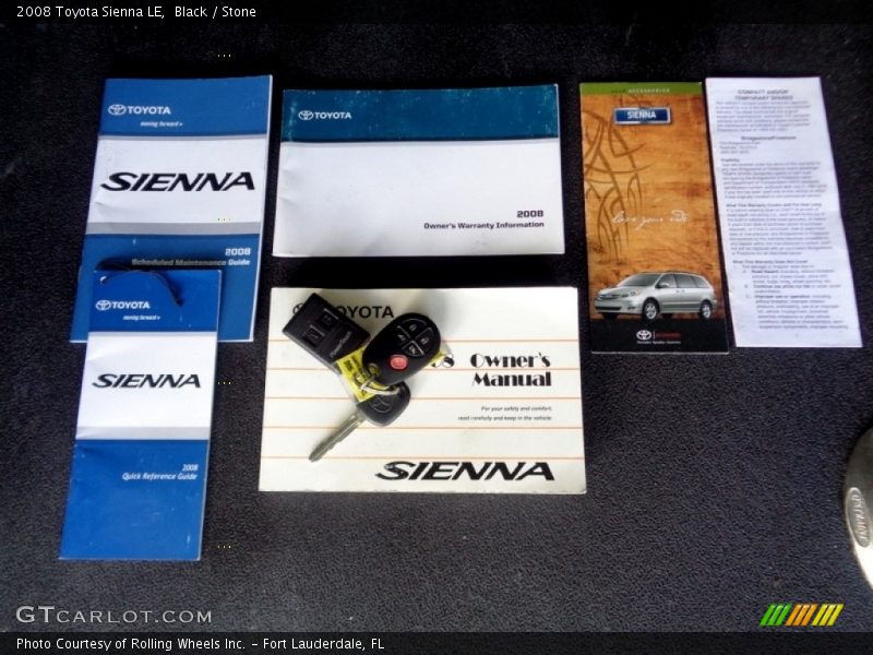 Black / Stone 2008 Toyota Sienna LE