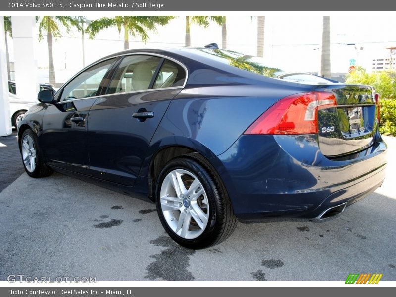 Caspian Blue Metallic / Soft Beige 2014 Volvo S60 T5