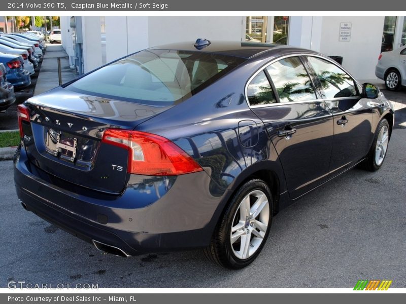 Caspian Blue Metallic / Soft Beige 2014 Volvo S60 T5