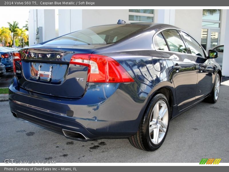 Caspian Blue Metallic / Soft Beige 2014 Volvo S60 T5