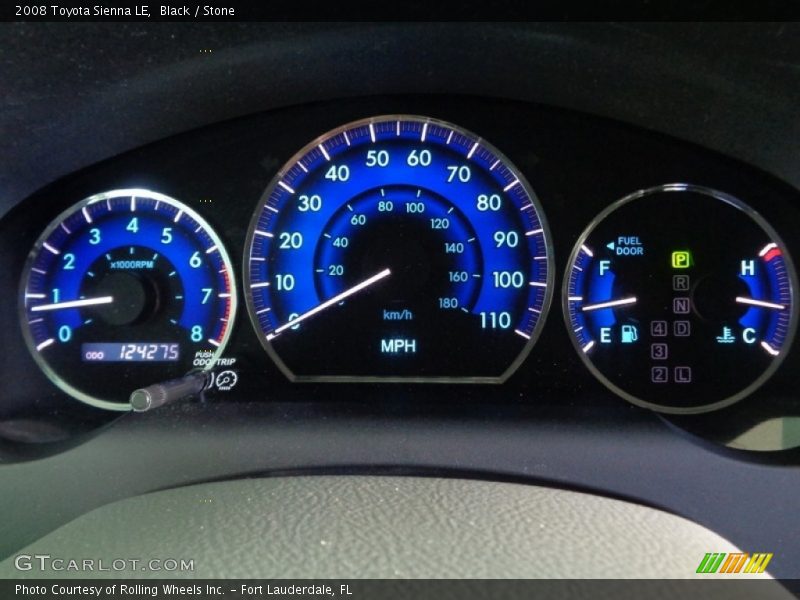 Black / Stone 2008 Toyota Sienna LE