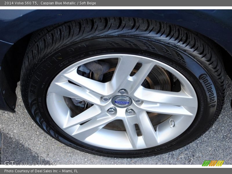 Caspian Blue Metallic / Soft Beige 2014 Volvo S60 T5