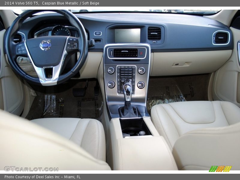 Caspian Blue Metallic / Soft Beige 2014 Volvo S60 T5