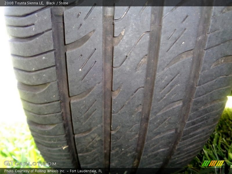 Black / Stone 2008 Toyota Sienna LE