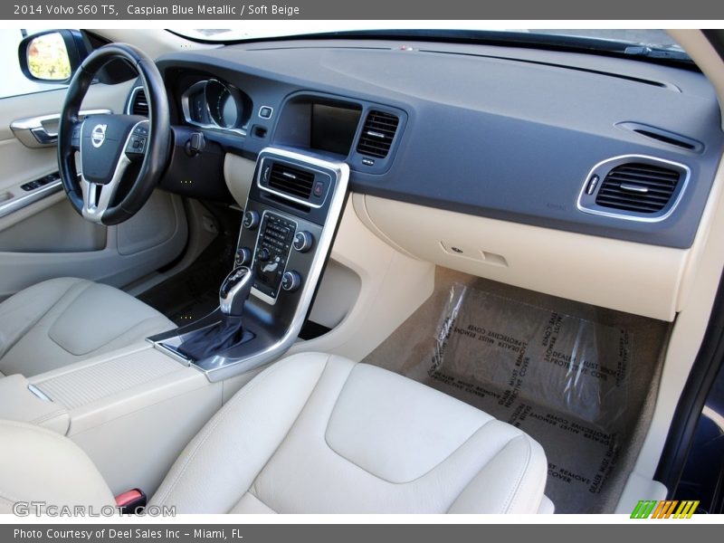 Caspian Blue Metallic / Soft Beige 2014 Volvo S60 T5