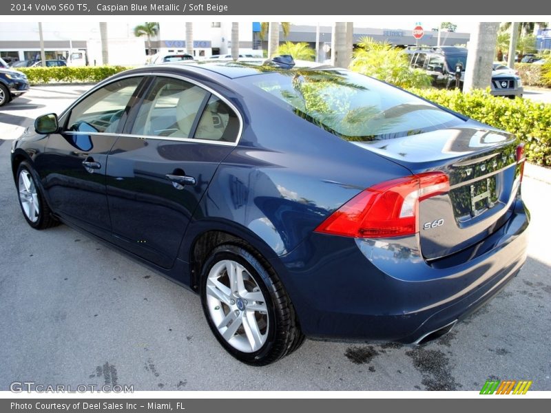 Caspian Blue Metallic / Soft Beige 2014 Volvo S60 T5